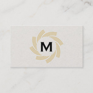 Monogram   Spiral 2 Business Card