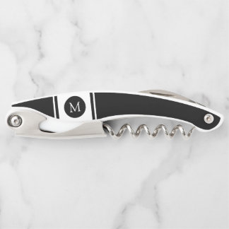 Monogram Sporty Stripes B&W Corkscrew
