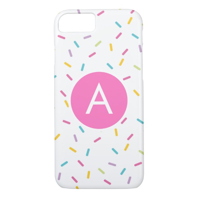 Monogram Sprinkles Case-Mate iPhone Case (Back)