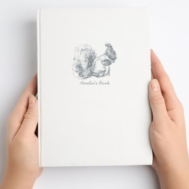 Monogram Squirrel This Book Belongs To Self-inking Stamp (Creator Uploaded)