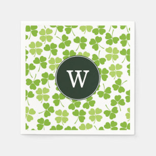 Monogram St. Patrick's Day Party Napkins