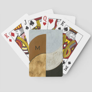 Monogram Stacked Coins II Playing Cards