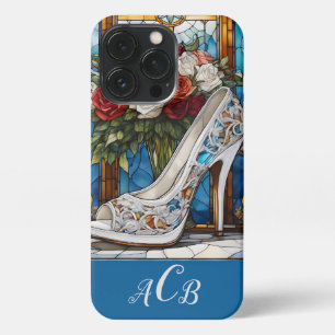 Monogram Stained Glass Shoe and Bouquet iPhone 13 Pro Case