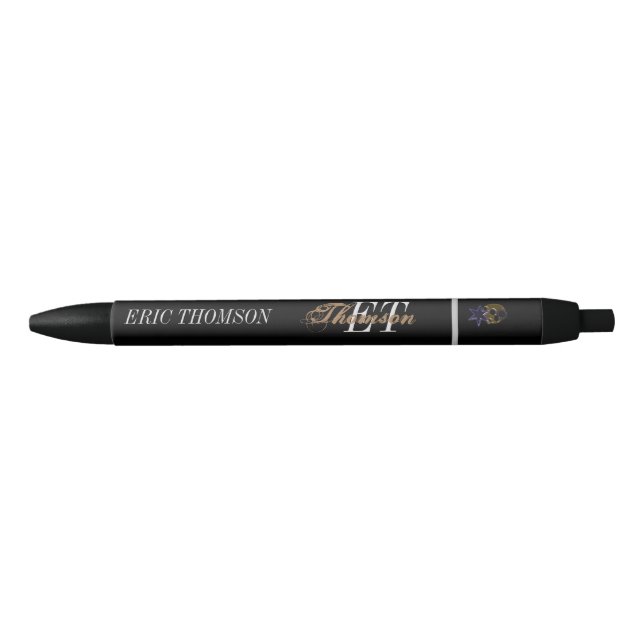 Monogram Star Digital artwork   Black Ink Pen (Front)