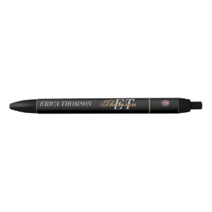 Monogram Star Digital artwork Black Ink Pen