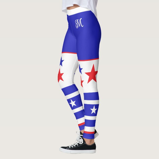 Monogram Stars and Stripes Leggings (Left)