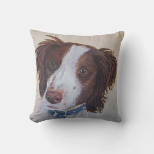 MONOGRAM STATELY AUBURN SETTER MIX CUSHION