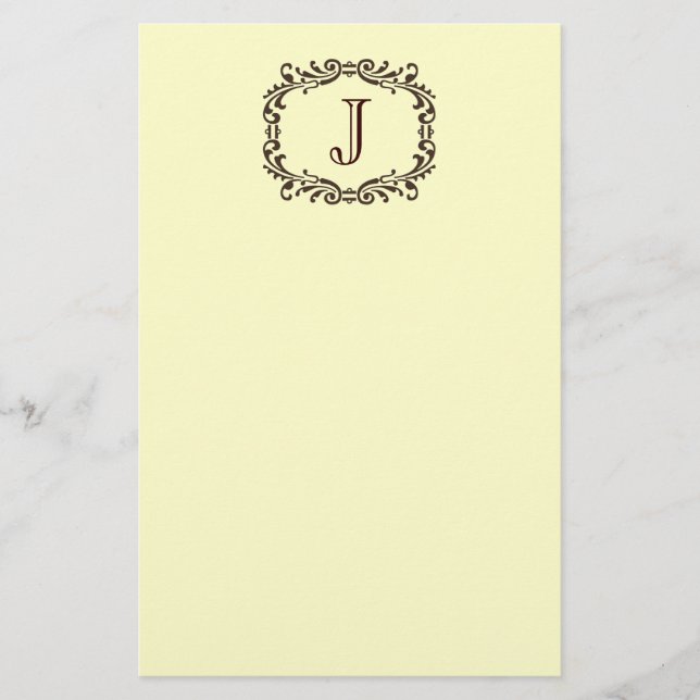 Monogram Stationary Stationery (Front)