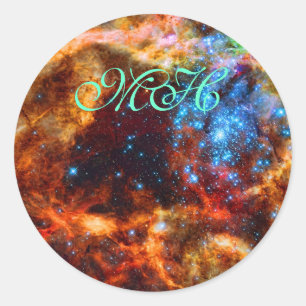 Monogram - Stellar Nursery R136, Tarantula Nebula Classic Round Sticker