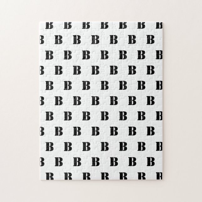 Monogram Stencil Frustrating Jigsaw Puzzle (Vertical)