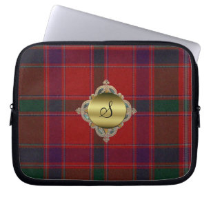 Monogram Stewart Tartan Plaid Laptop Cover