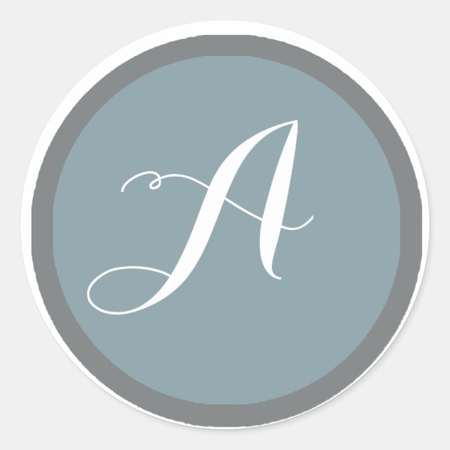 Monogram Sticker and Envelope Seal (Front)