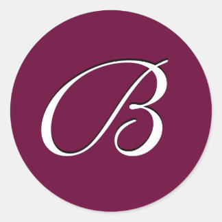 Monogram Sticker "B"  Customisable