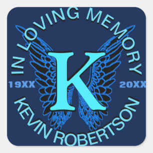 Monogram Sticker Blue