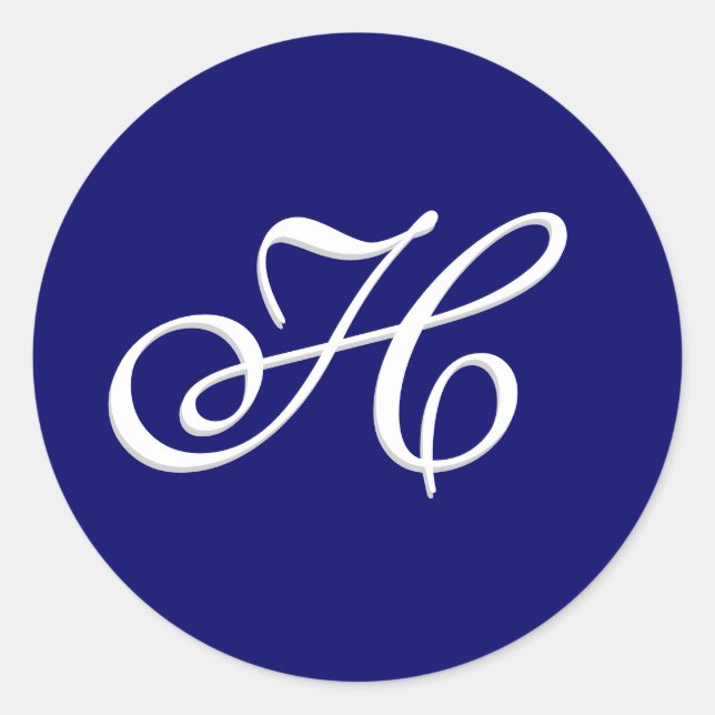 Monogram Sticker "H"  Customisable (Front)