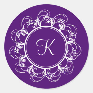 Monogram Sticker (purple)