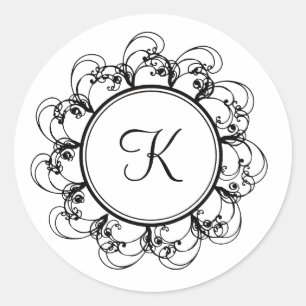 Monogram Sticker (white)