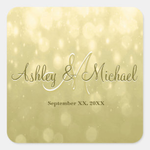 Monogram Sticker Yellow Gold