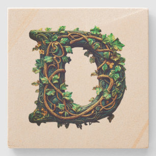 Monogram  stone coaster