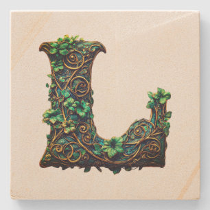 Monogram  stone coaster