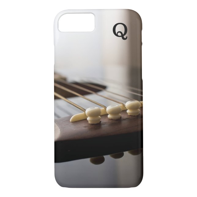 Monogram Stylised Guitar photography Case-Mate iPhone Case (Back)