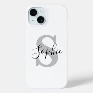 Monogram Stylish  iPhone 15 Case