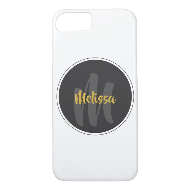 monogram stylish template Case-Mate iPhone case (Back)