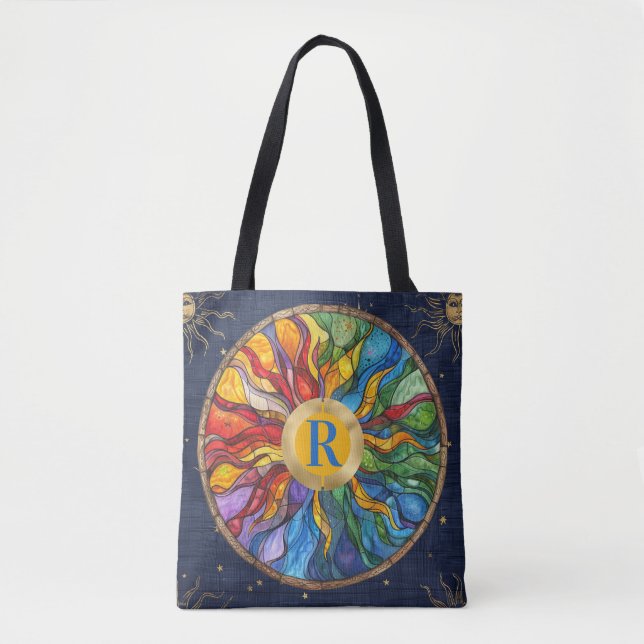 Monogram Sun Celestial Tote Bag (Front)