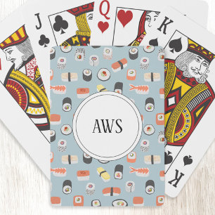 Monogram Sushi Playing Cards