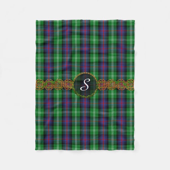 Monogram Sutherland Tartan Fleece Blanket (Front)