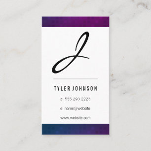 Monogram / Swank Trim Business Card