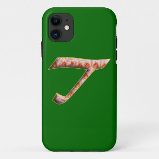 Monogram T in Roses Pattern Iphone 5 Case