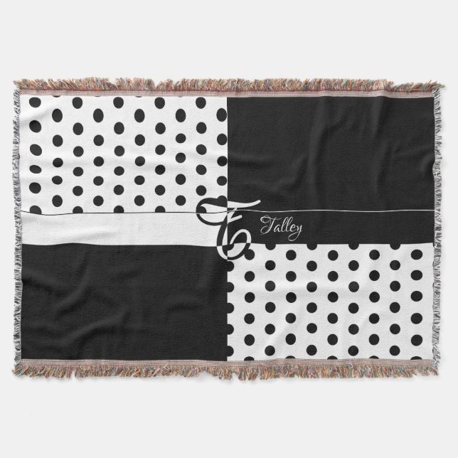 Monogram T Throw Blanket (Front)