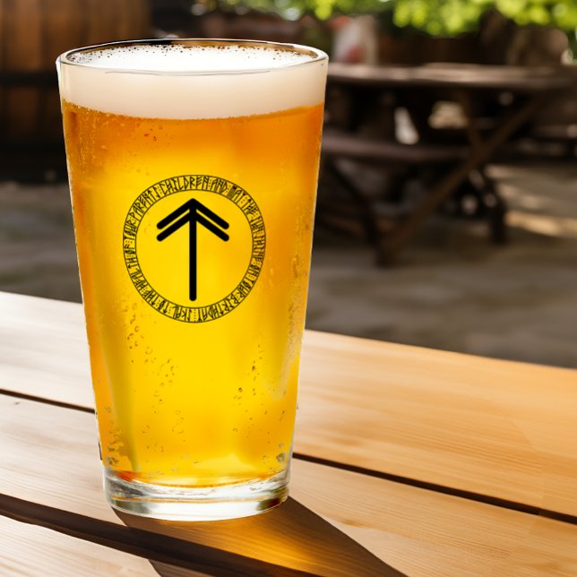 Monogram T - Viking Style - Pint Glass (Creator Uploaded)