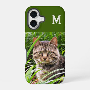 Monogram Tabby Cat Photo Phone Case