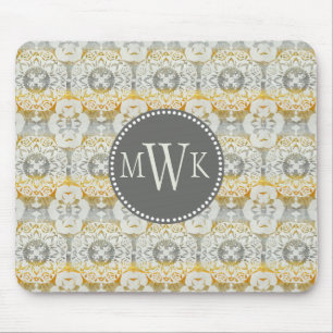 Monogram Tapestry Rosette II Mouse Mat