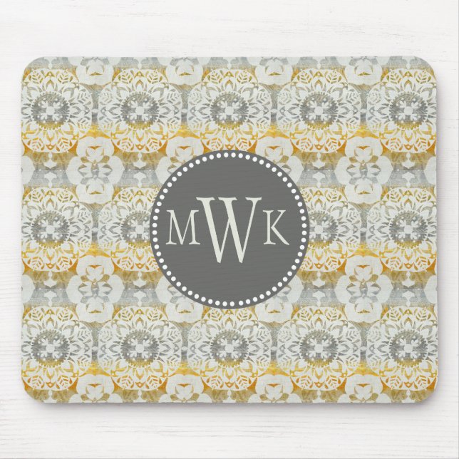 Monogram | Tapestry Rosette II Mouse Mat (Front)