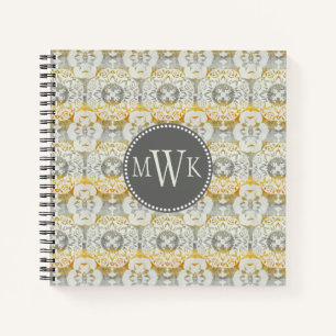 Monogram   Tapestry Rosette II Notebook