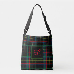Monogram Tartan Crossbody Bag