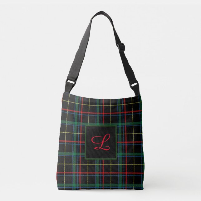Monogram Tartan Crossbody Bag (Front)