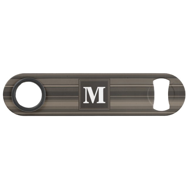 Monogram taupe stripes (Front (Horizontal))