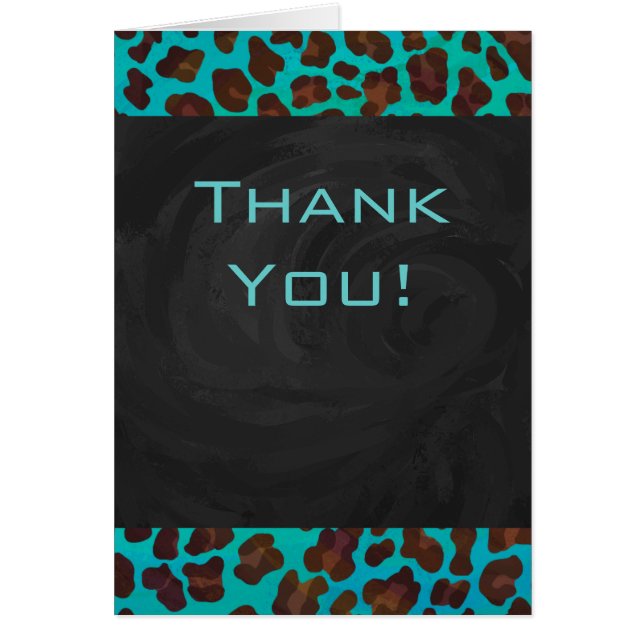 Monogram Teal and Brown Leopard (Front)