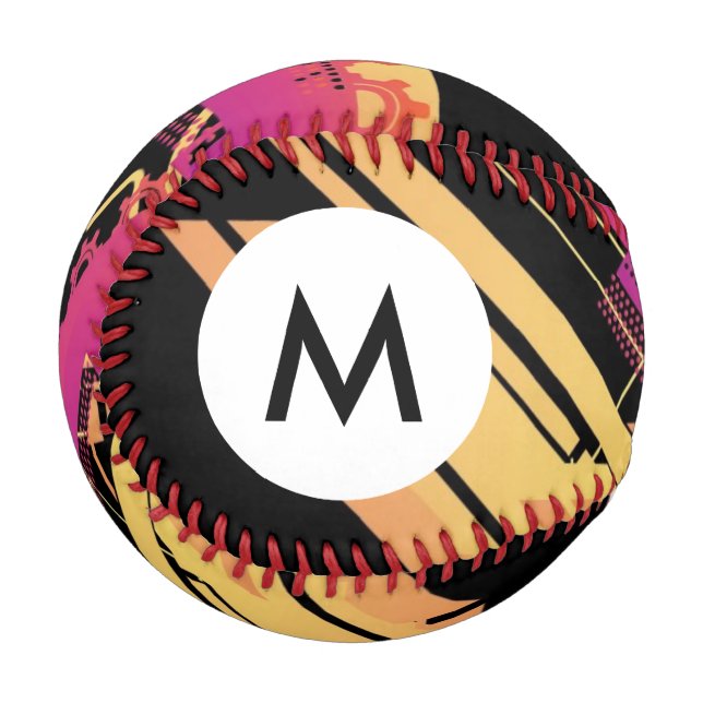 Monogram Technical halftone background 7 Baseball (Front Left)