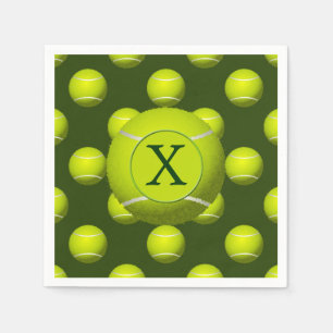 Monogram Tennis Balls Sports pattern, Napkin