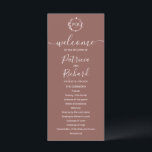 Monogram Terracotta Wedding Program Programme<br><div class="desc">A simple chic foliage faux foil monogram terracotta wedding program. Easy to personalise with your details. Modern boho wedding program editable, wreaths photo wedding invitation, customisable, calligraphy handwritten font, simple, elegant. CUSTOMIZATION: If you need design customisation, please contact me through chat; if you need information about your order, shipping options,...</div>