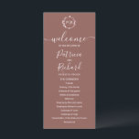 Monogram Terracotta Wedding Program Programme<br><div class="desc">A simple chic foliage faux foil monogram terracotta wedding program. Easy to personalise with your details. Modern boho wedding program editable, wreaths photo wedding invitation, customisable, calligraphy handwritten font, simple, elegant. CUSTOMIZATION: If you need design customisation, please contact me through chat; if you need information about your order, shipping options,...</div>