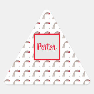 Monogram Textured Triangle Envelope Seal