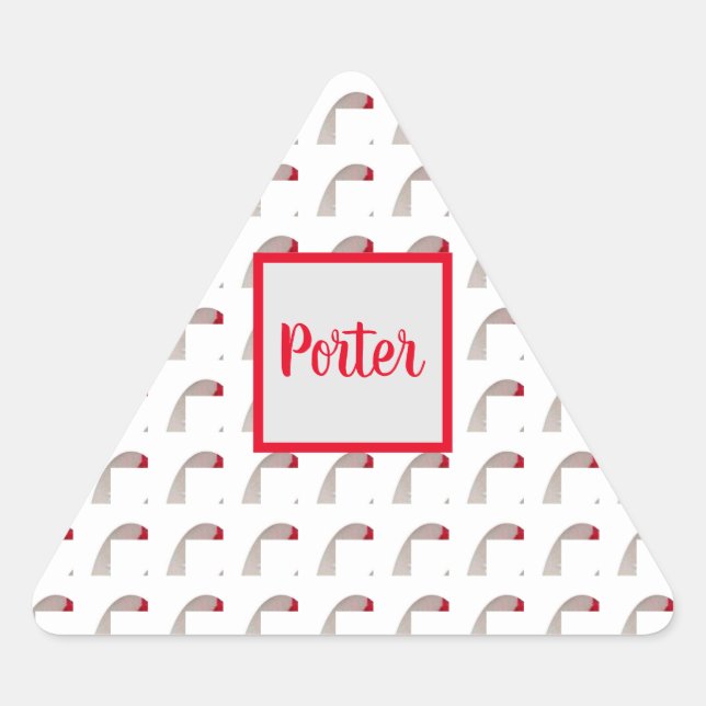 Monogram Textured Triangle Envelope Seal (Front)