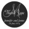 Monogram Thank You Wedding Favour Stickers