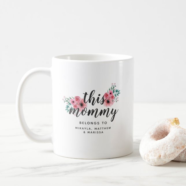 Monogram This Mommy Belongs To Mug (With Donut)